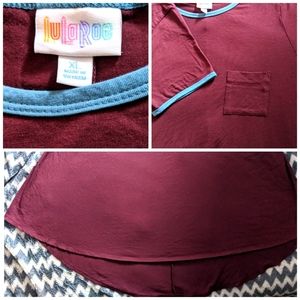 LuLaRoe Carly Tee-shirt Swing Dress